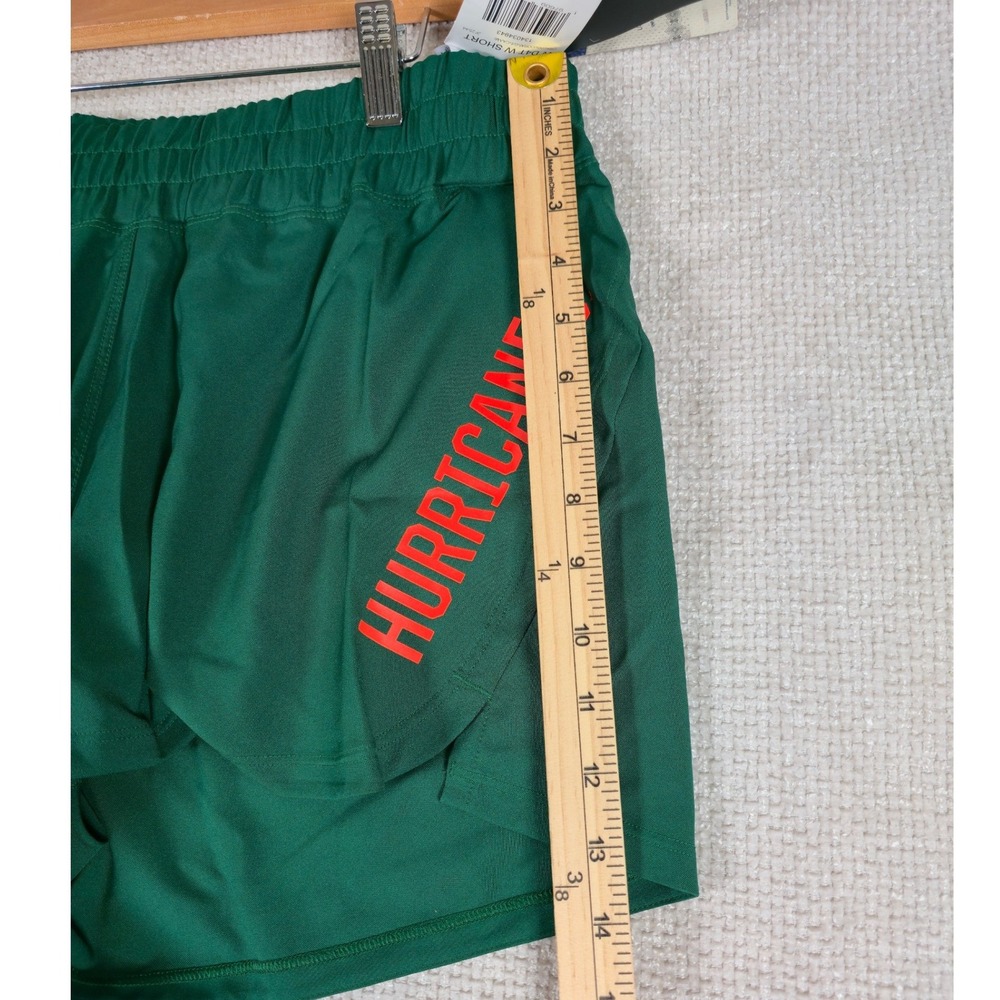 NWT Adidas Miami‎ Hurricanes AEROREADY Women's Running Shorts Green Sz Medium - Picture 6 of 15